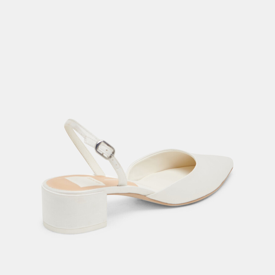 tacchi carel true white satin