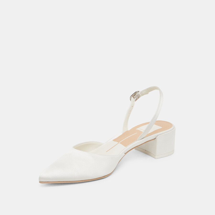 tacchi carel true white satin