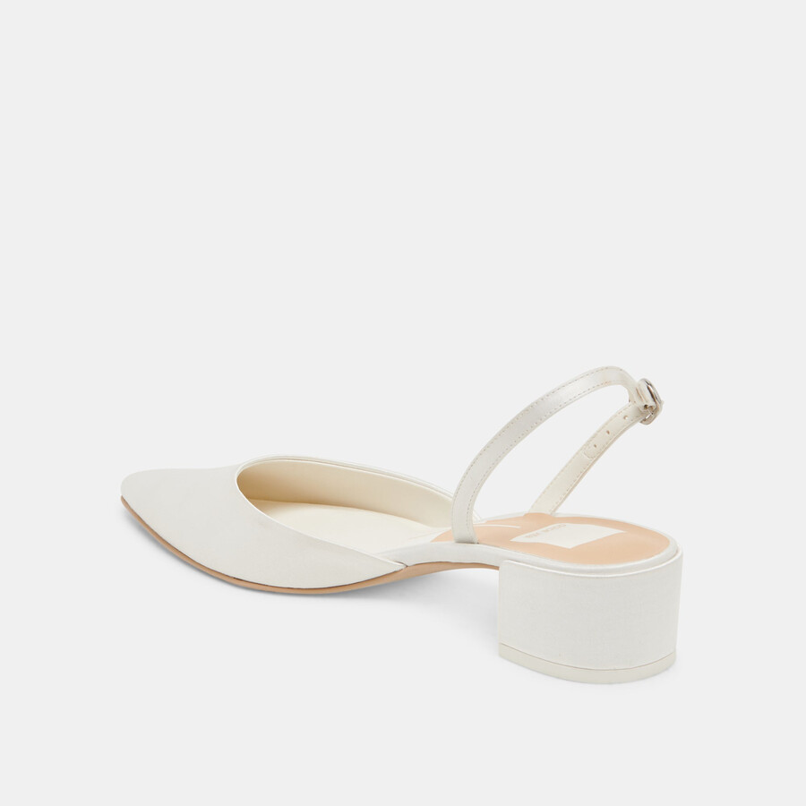 tacchi carel true white satin
