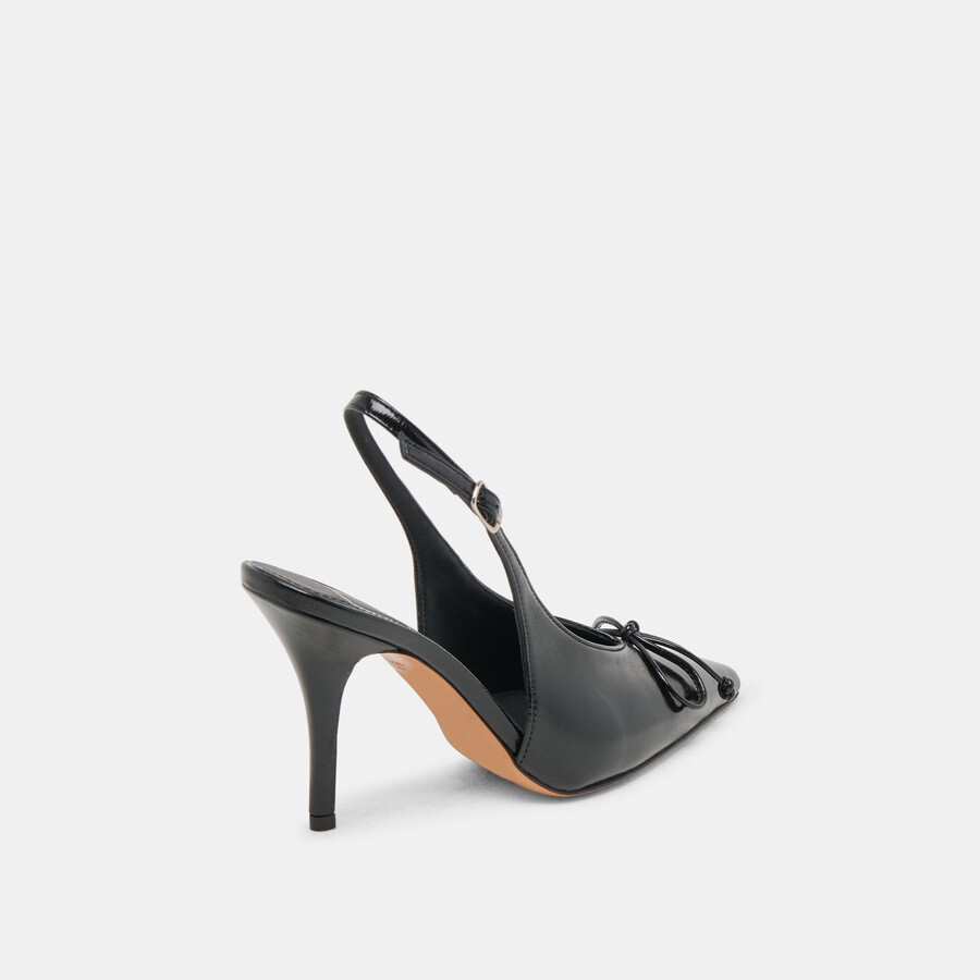 tacchi geena in pelle nera