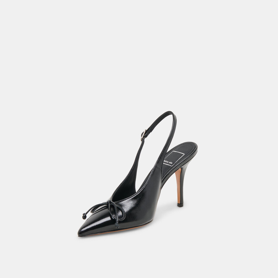 tacchi geena in pelle nera