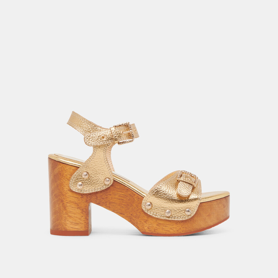 yandy heels pelle oro