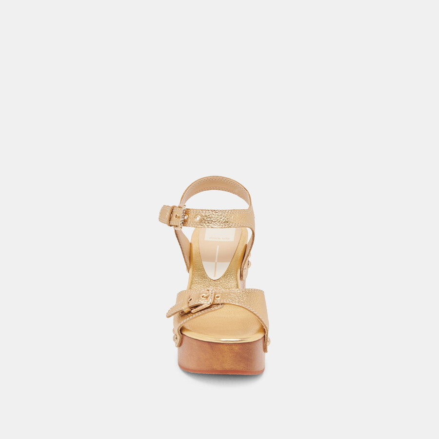 yandy heels pelle oro