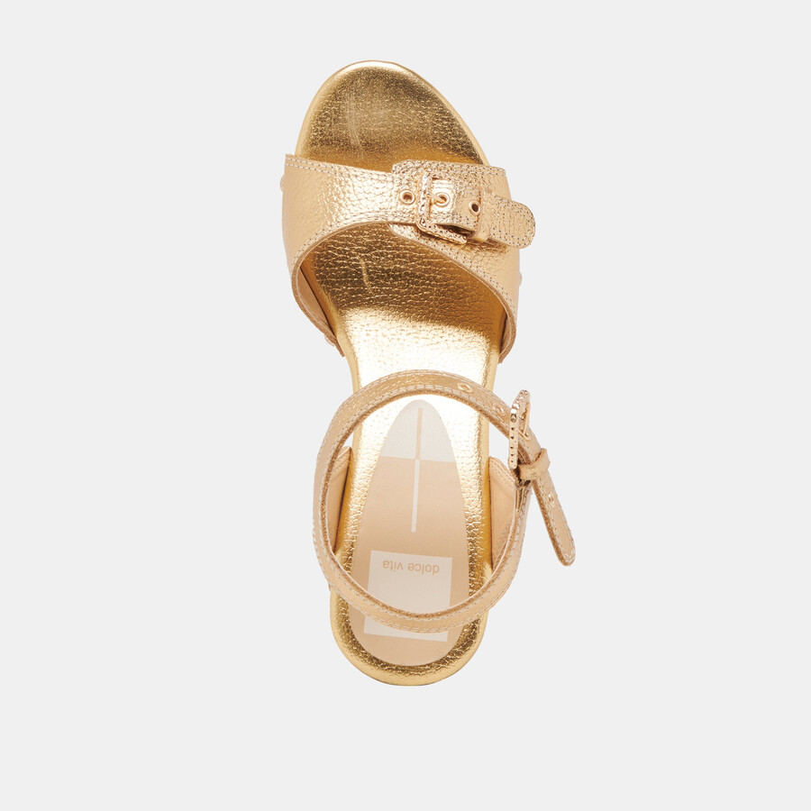 yandy heels pelle oro