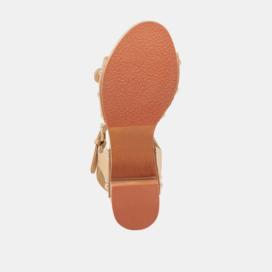 yandy heels pelle oro