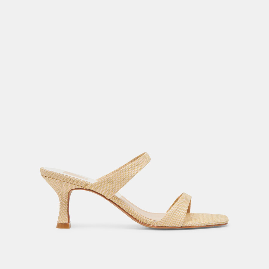 genora heels lt rafia intrecciata naturale