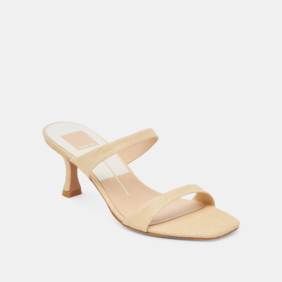 genora heels lt rafia intrecciata naturale