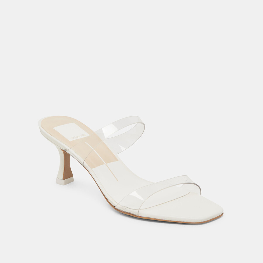 genora heels crystal vinyl