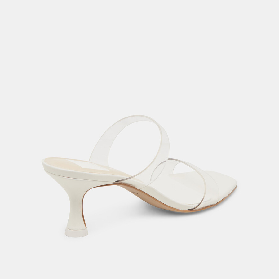 genora heels crystal vinyl