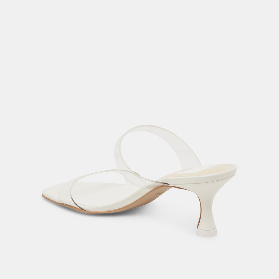 genora heels crystal vinyl