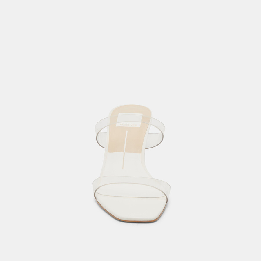 genora heels crystal vinyl