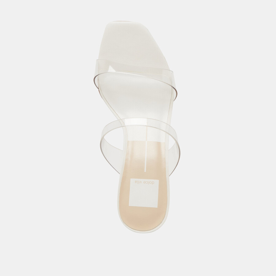 genora heels crystal vinyl