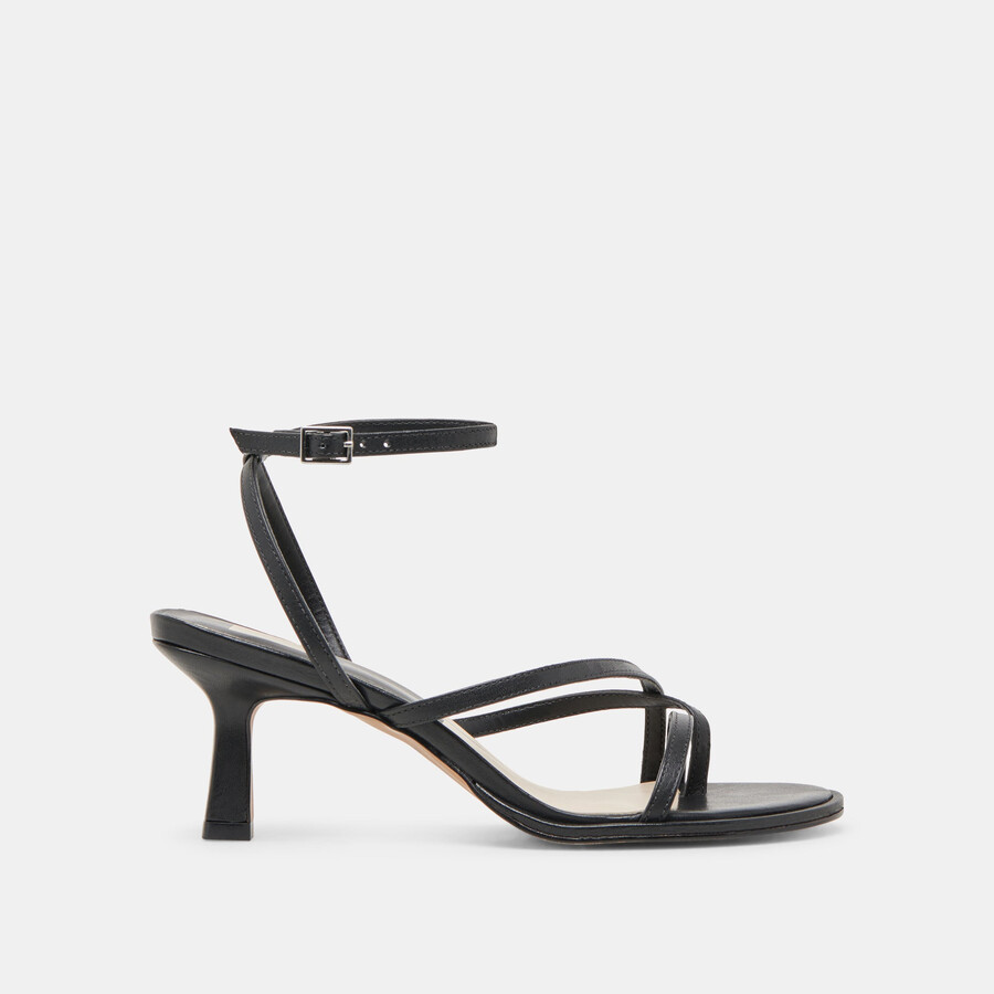 morah heels pelle nera