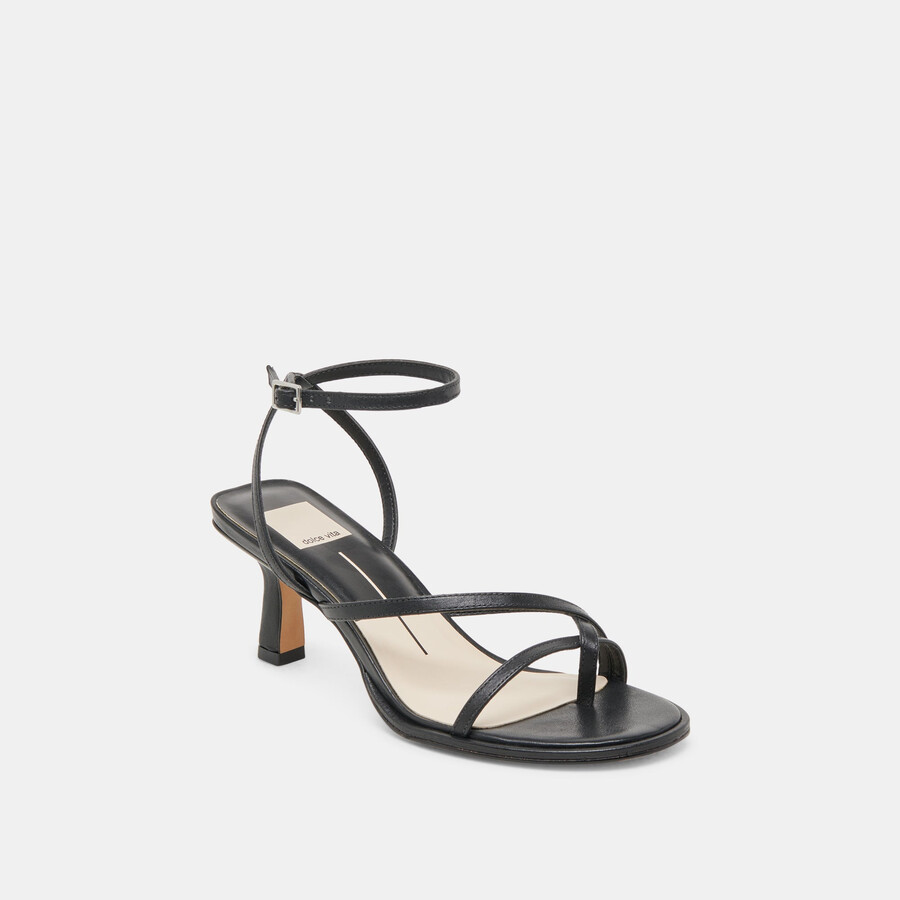 morah heels pelle nera