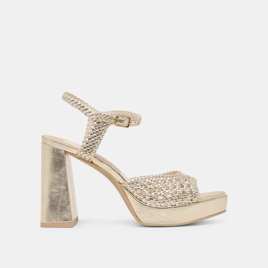 peyten heels stella intrecciata oro chiaro