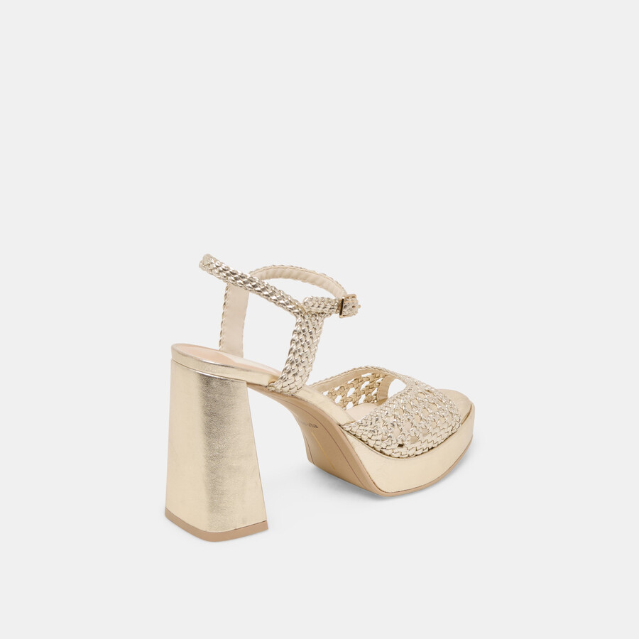 peyten heels stella intrecciata oro chiaro