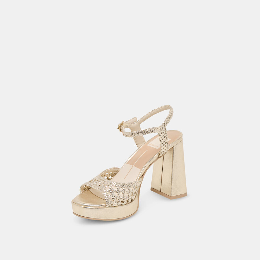 peyten heels stella intrecciata oro chiaro