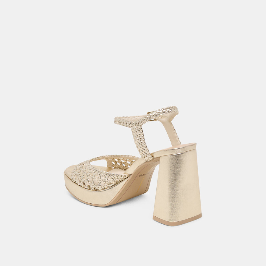 peyten heels stella intrecciata oro chiaro