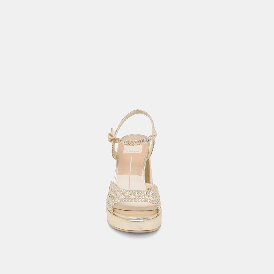peyten heels stella intrecciata oro chiaro