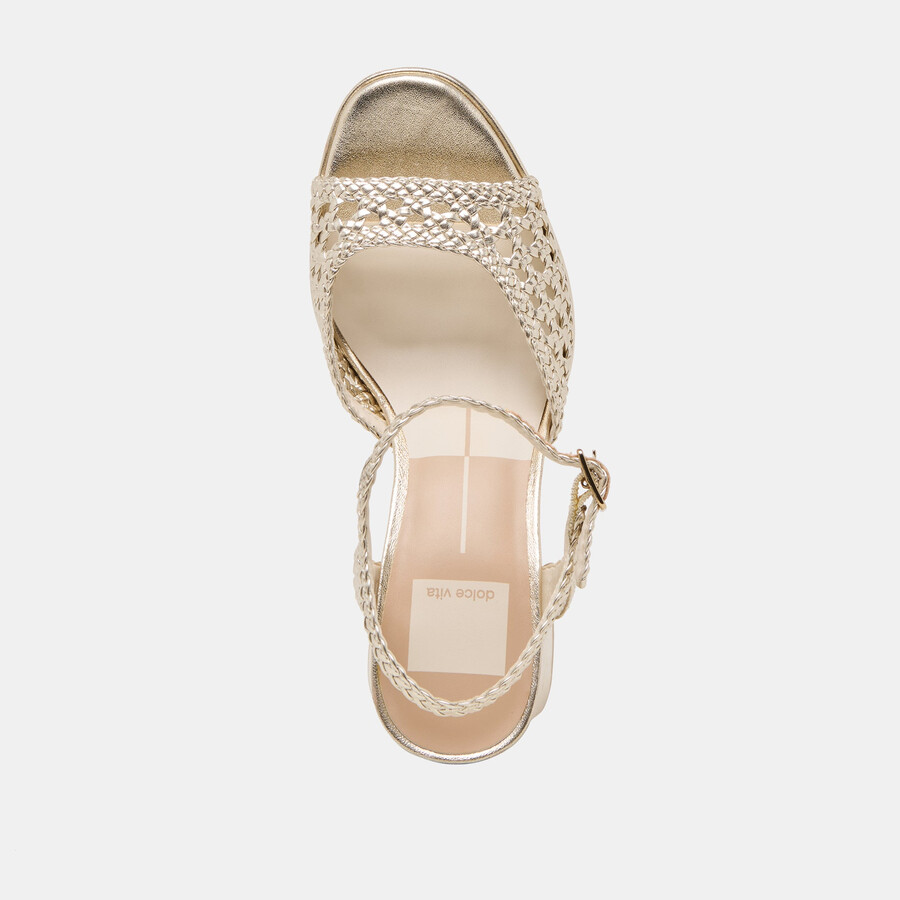 peyten heels stella intrecciata oro chiaro