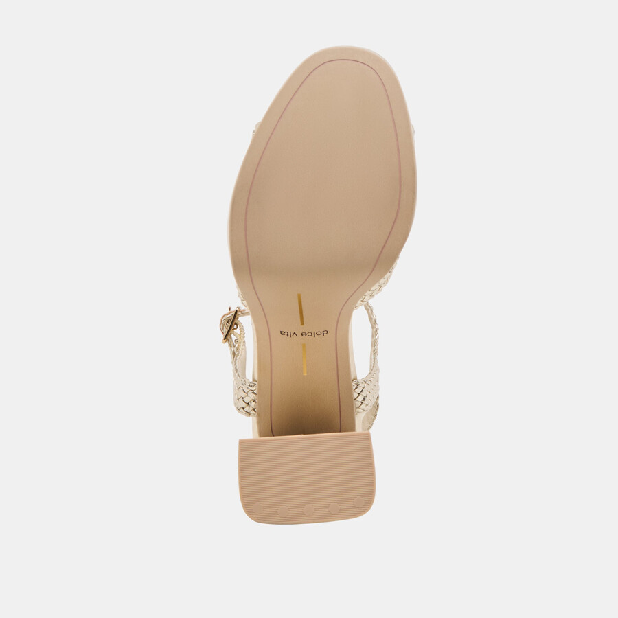 peyten heels stella intrecciata oro chiaro