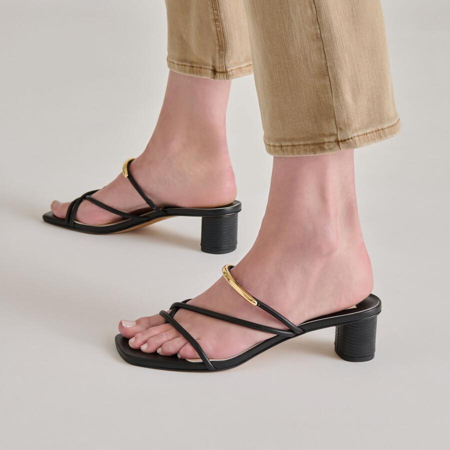tacchi naira in pelle nera