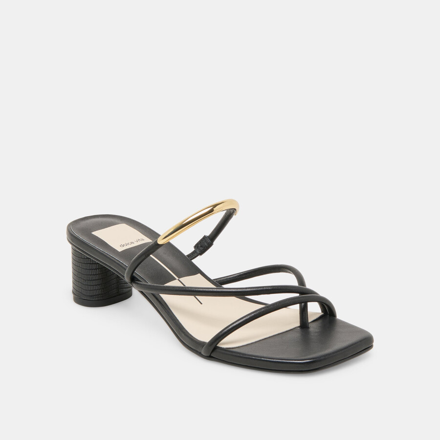 tacchi naira in pelle nera