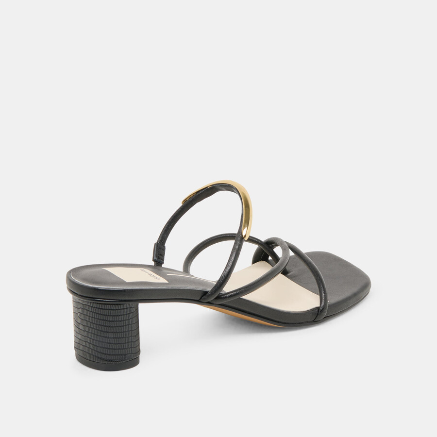 tacchi naira in pelle nera