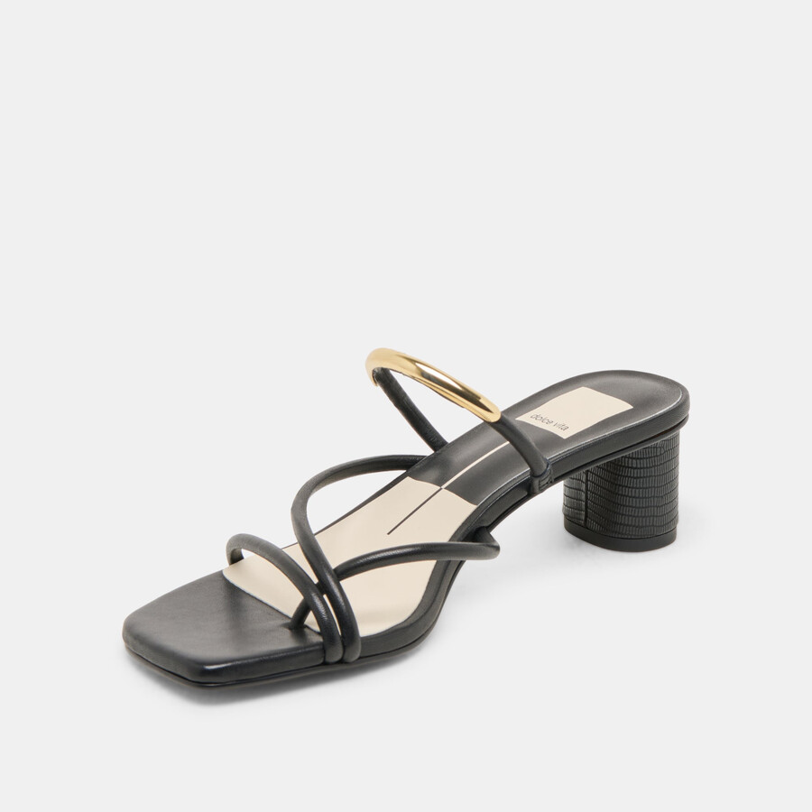 tacchi naira in pelle nera