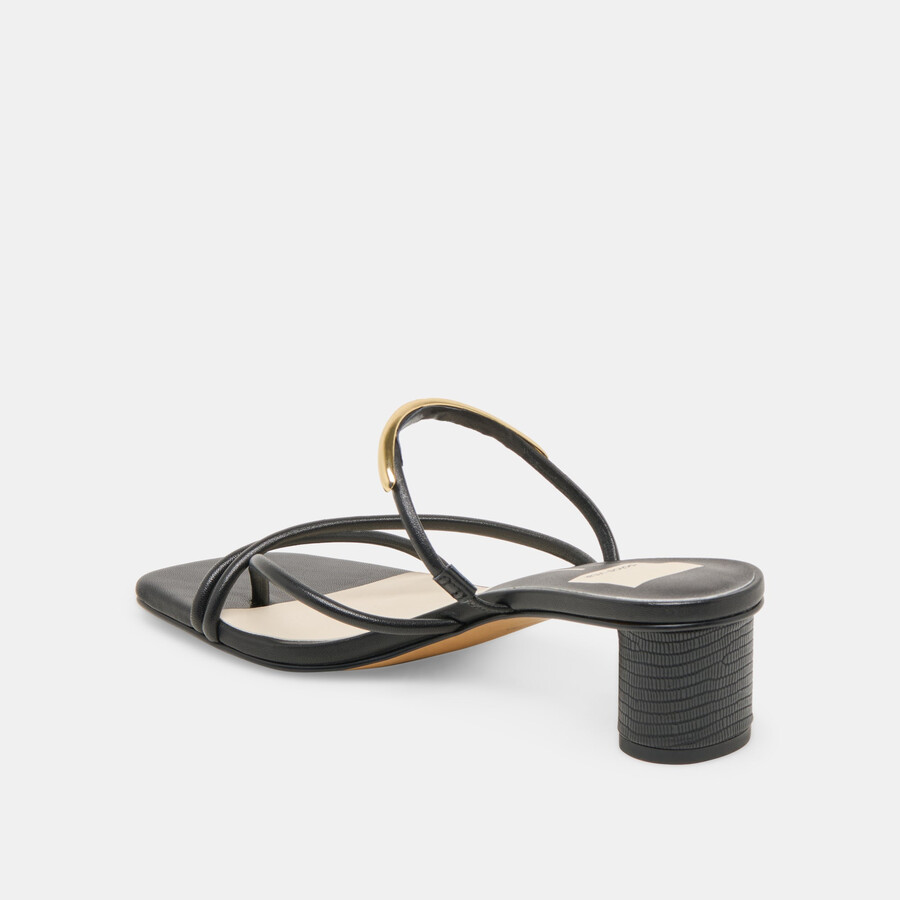 tacchi naira in pelle nera