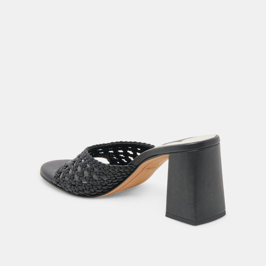 margoe heels stella nera intrecciata