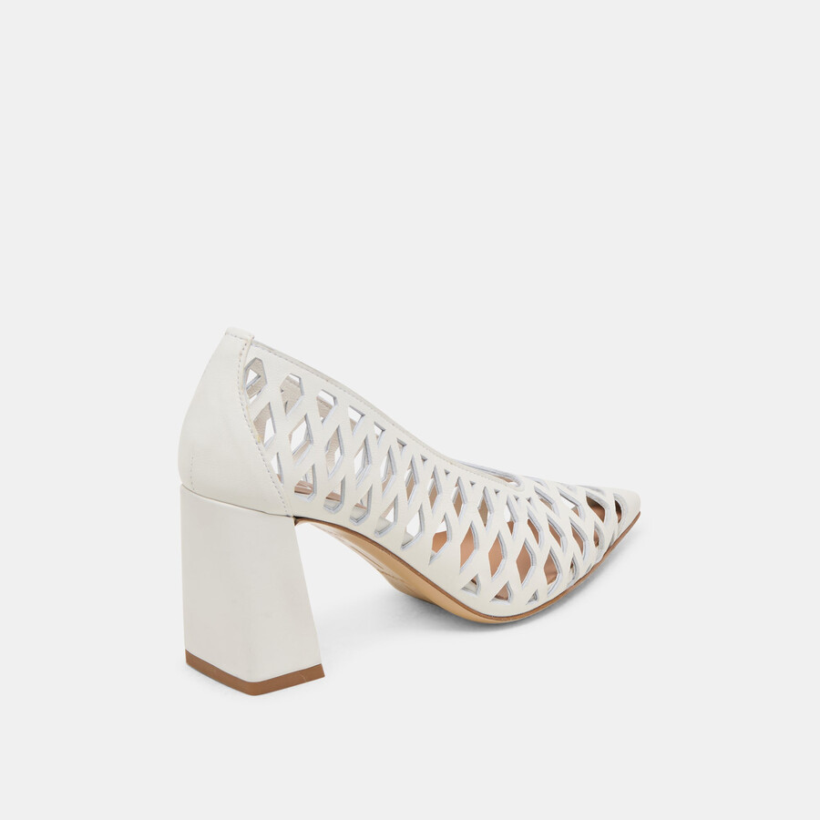 tacchi tanya in pelle intrecciata con osso
