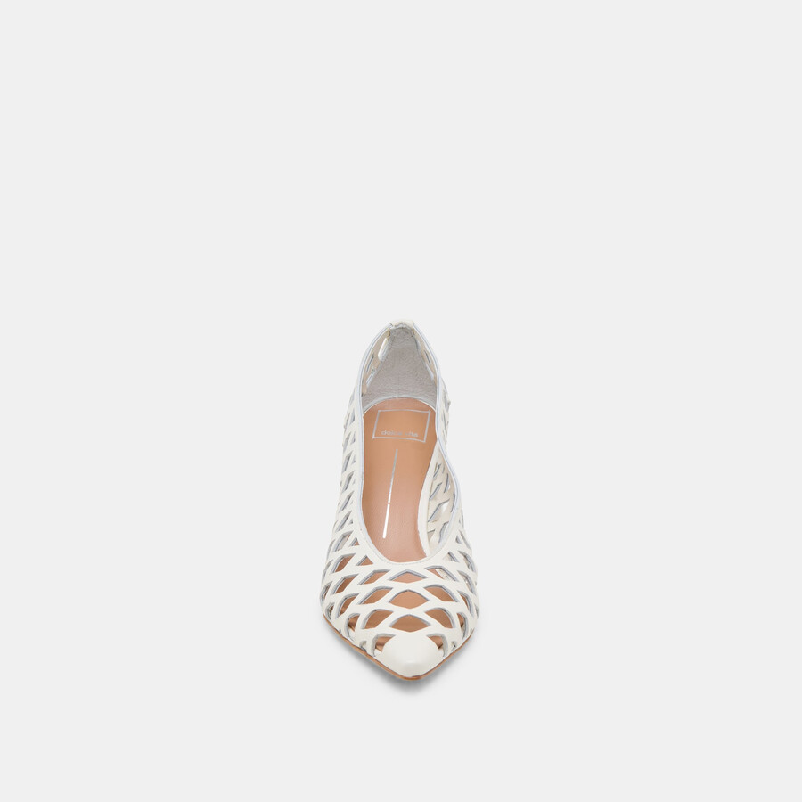 tacchi tanya in pelle intrecciata con osso