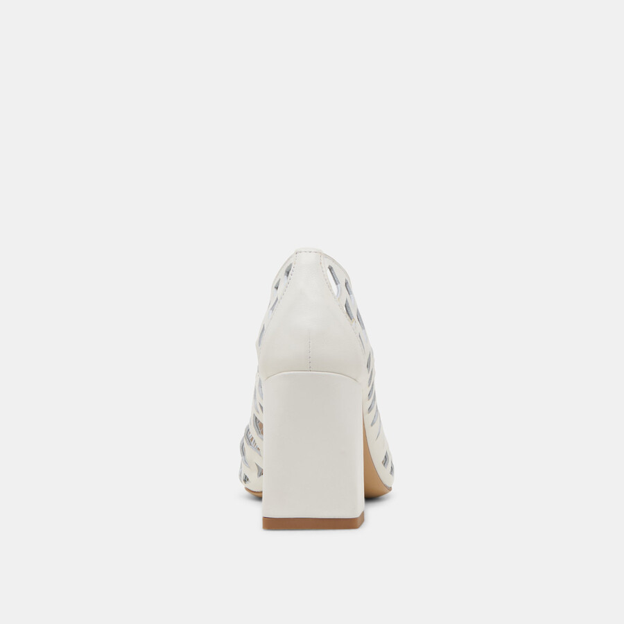 tacchi tanya in pelle intrecciata con osso