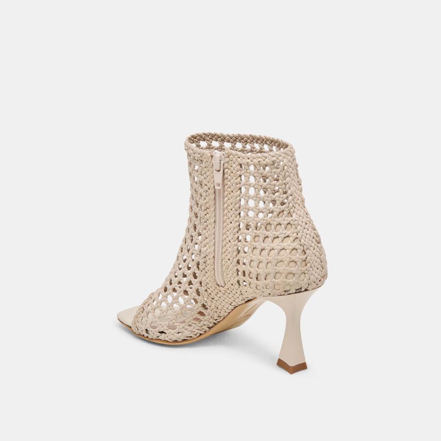 tacchi quin in pelle intrecciata con osso