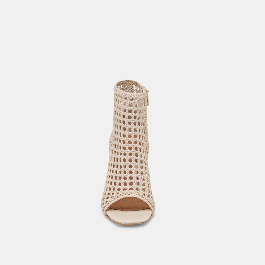 tacchi quin in pelle intrecciata con osso