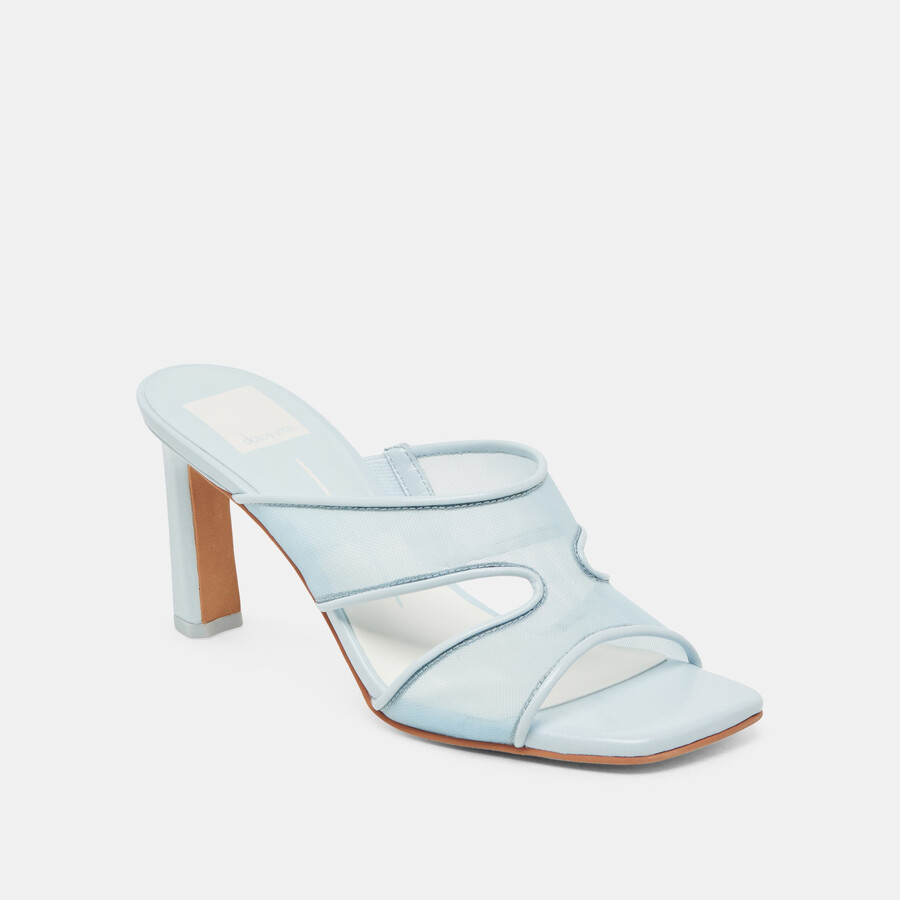 gitel tacco largo blu ghiaccio mesh