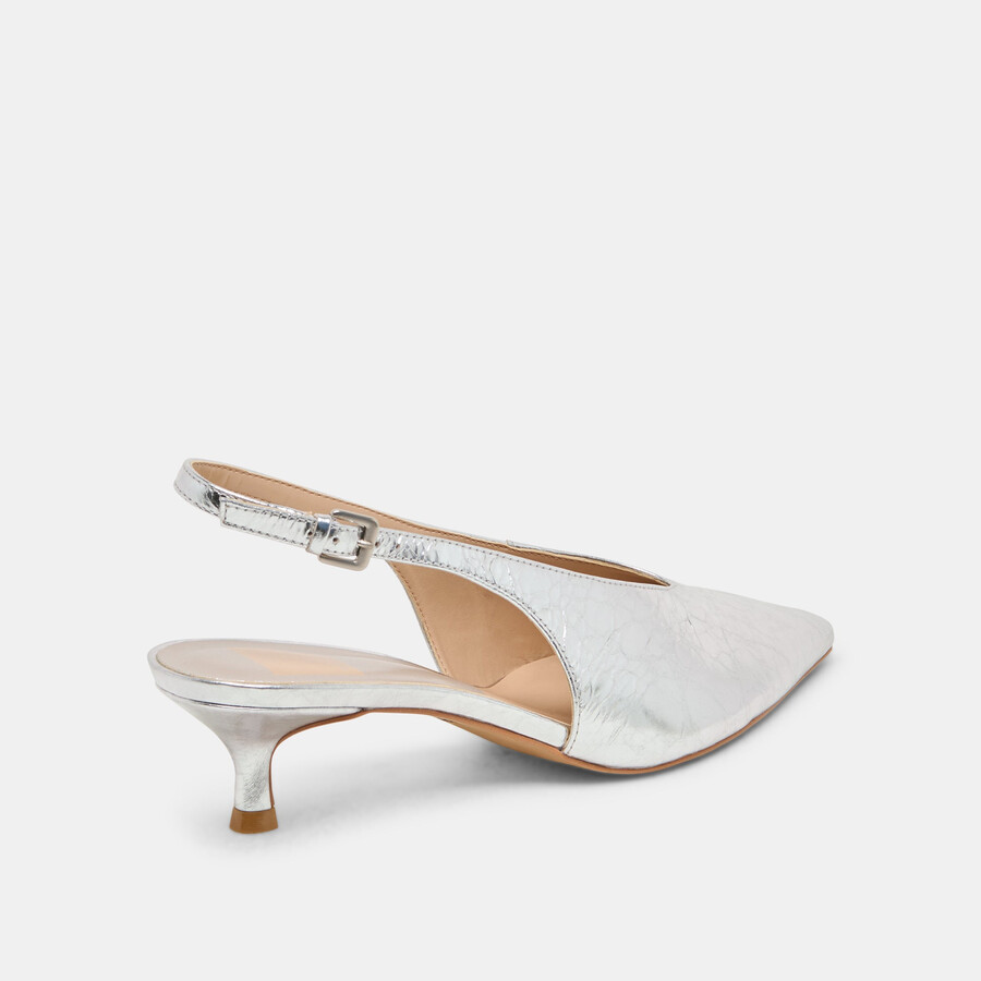 alenna heels argento pelle invecchiata
