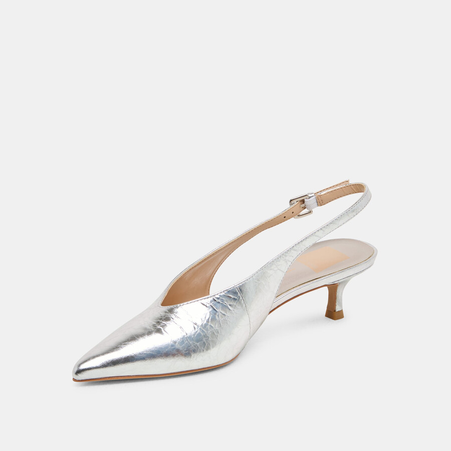 alenna heels argento pelle invecchiata