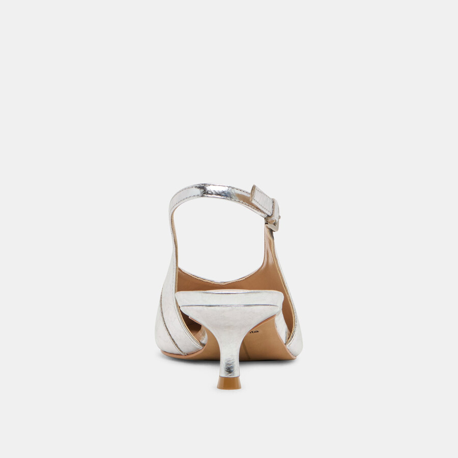 alenna heels argento pelle invecchiata