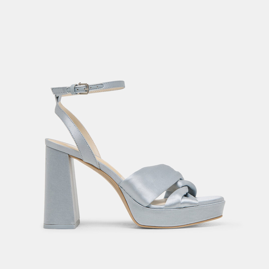 parlo heels raso azzurro chiaro