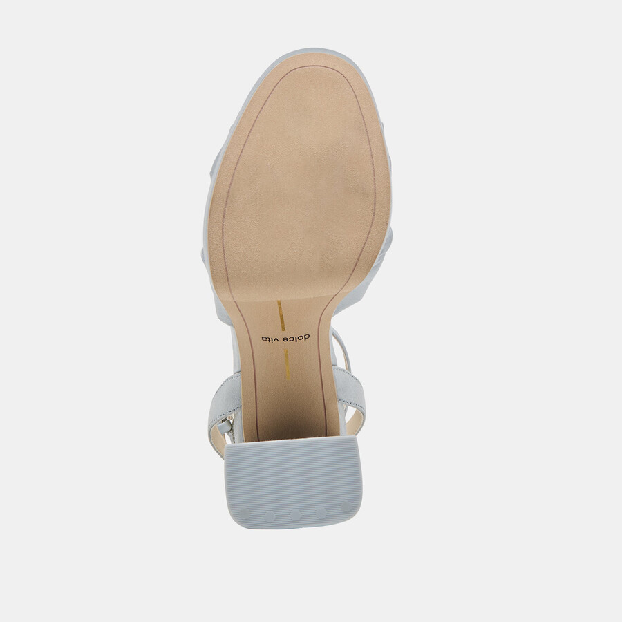 parlo heels raso azzurro chiaro