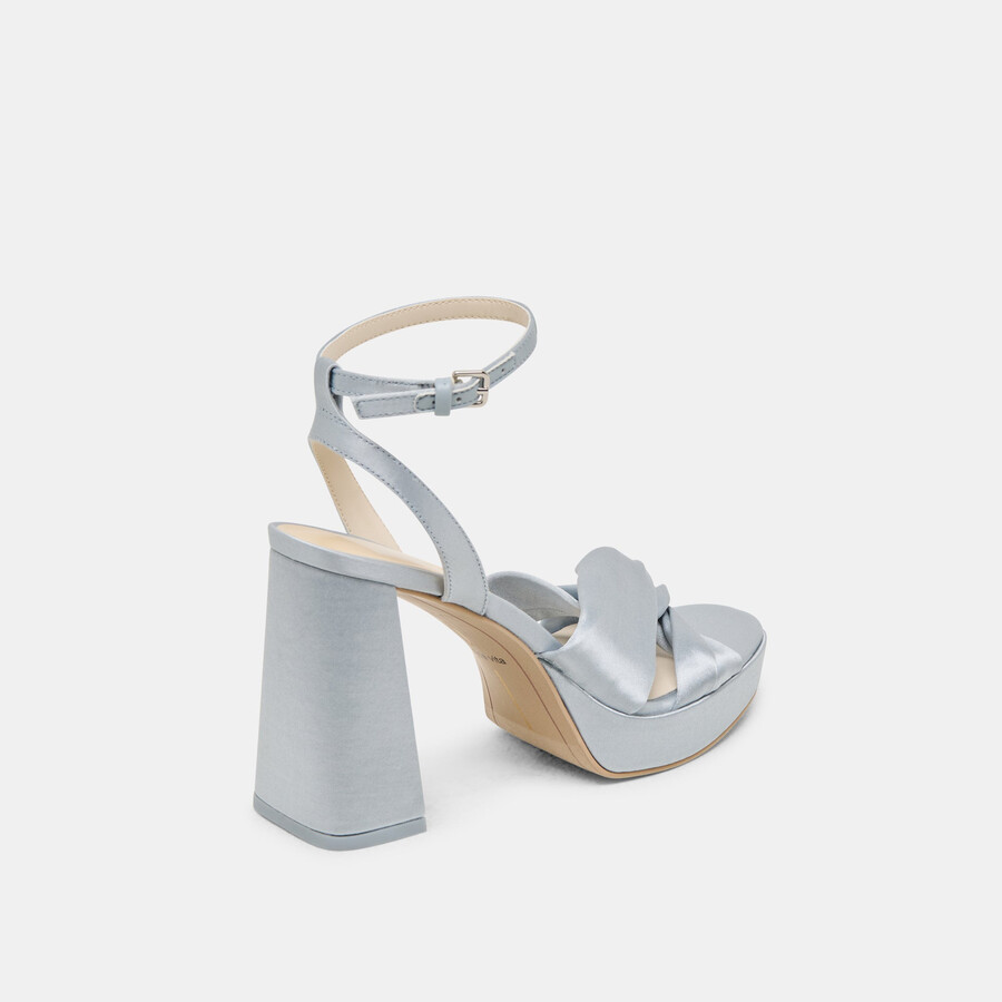 parlo heels raso azzurro chiaro