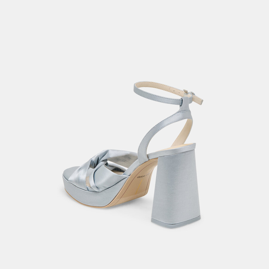 parlo heels raso azzurro chiaro
