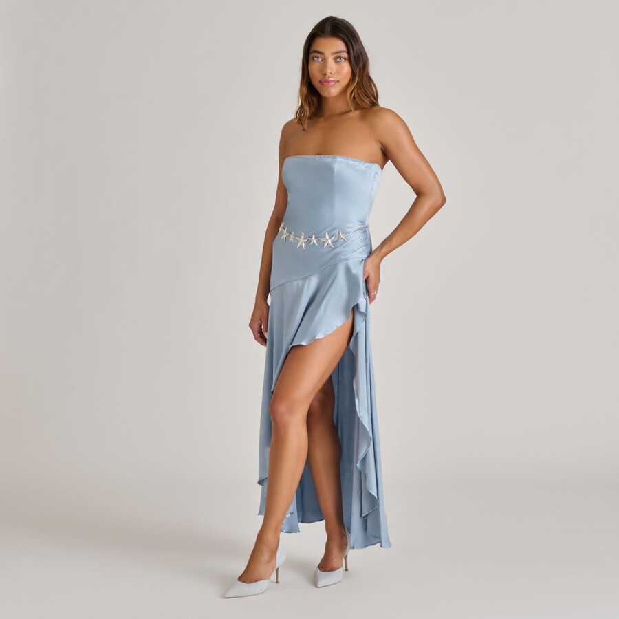 eloy heels in camoscio azzurro chiaro