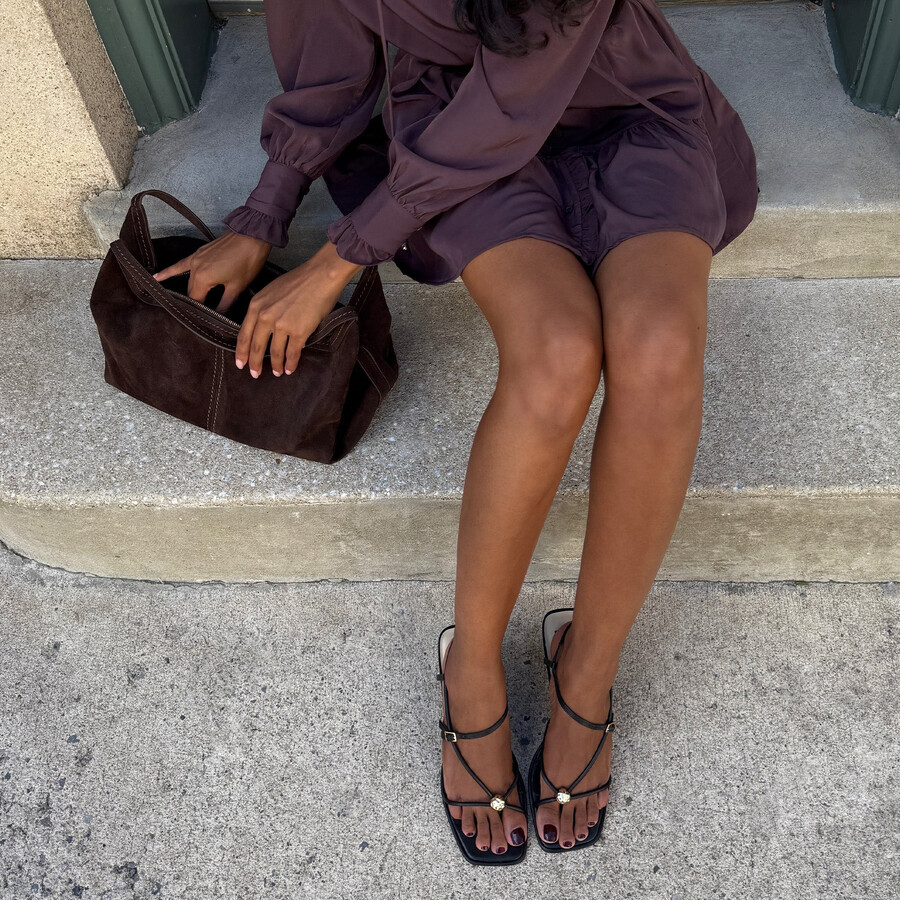 mylee heels pelle nera