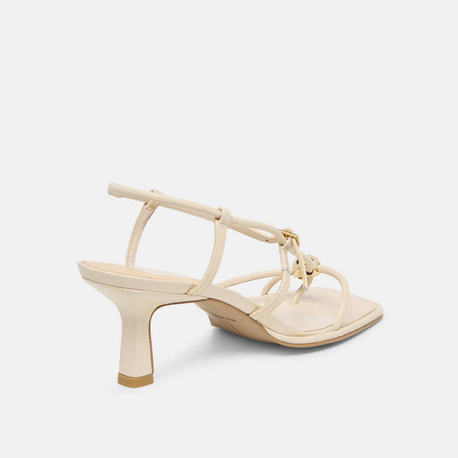 mylee heels creme leather