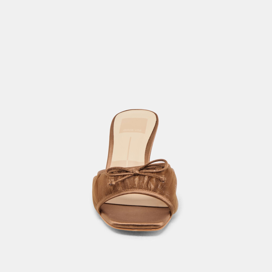 tacchi galen in tulle marrone medio