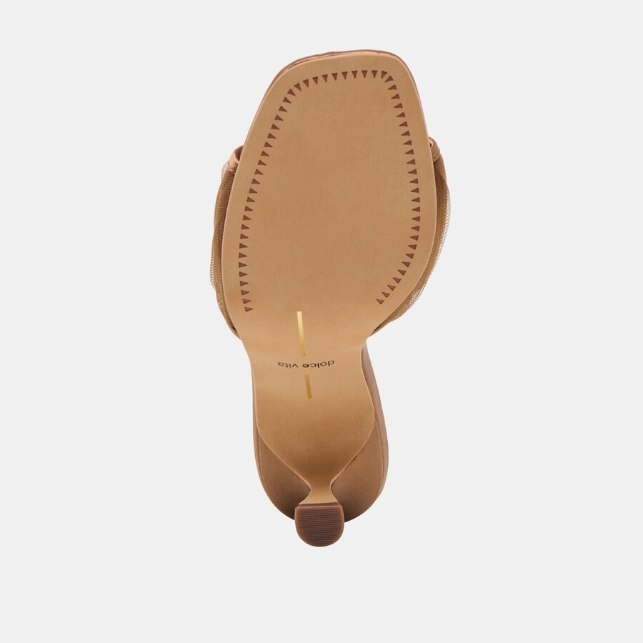 tacchi galen in tulle marrone medio