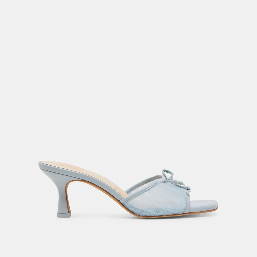 tacchi galen in tulle azzurro chiaro